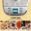 Bread Maker, 15-in-1 3LB Dough Machine, Nonstick Ceramic Pan Automatic Breadmaker with Gluten Free Setting, Whole Wheat Bread Making, Digital
