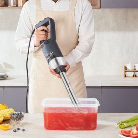 Commercial Immersion Blender 500W Heavy Duty Hand Mixer For Soup Sauces (Option: Blue)